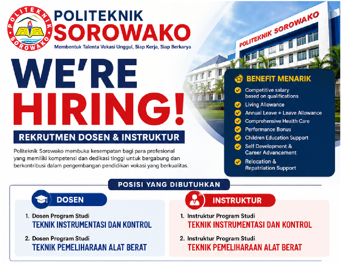 Banner lowongan dosen & instruktur